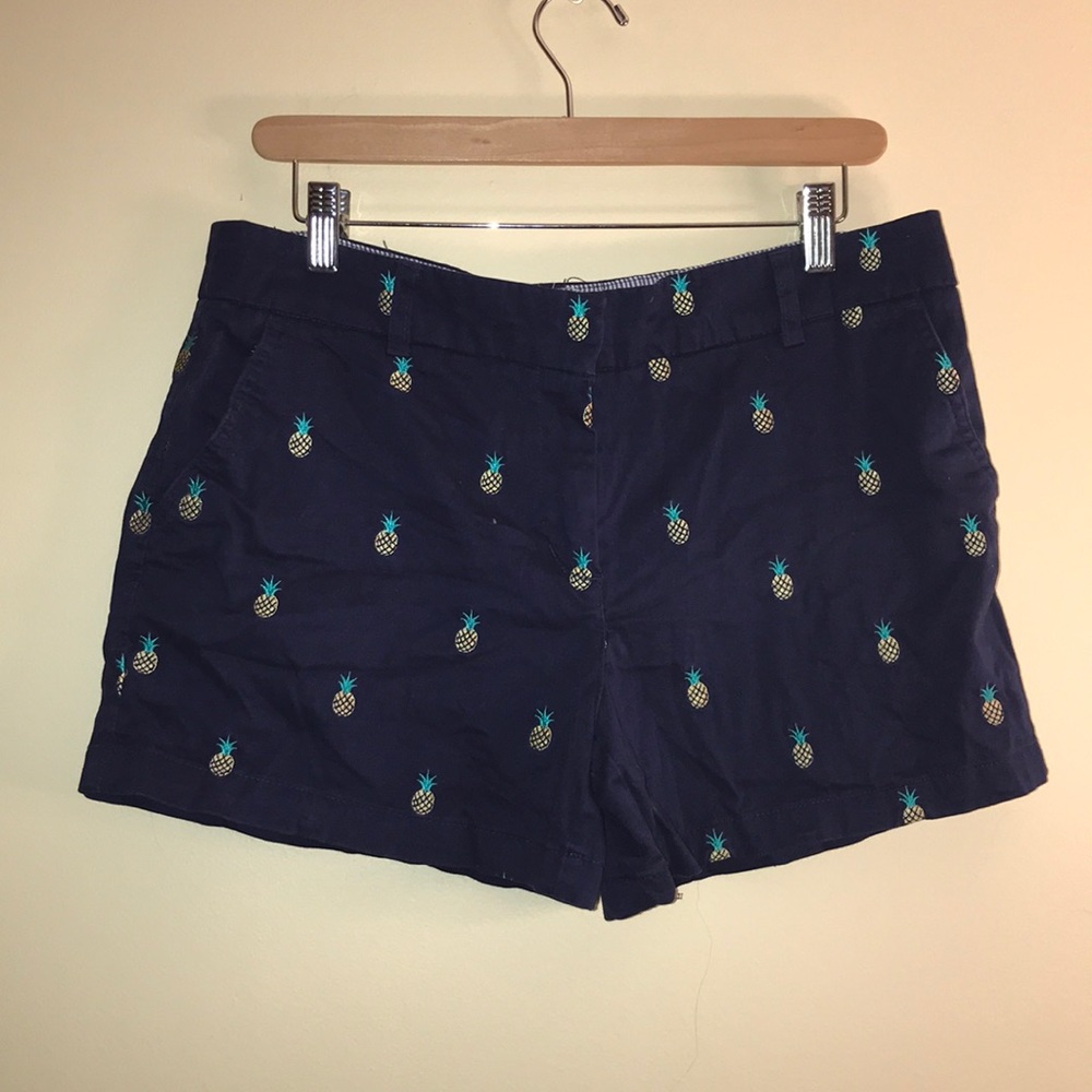 Navy Blue Pineapple Cambridge Dry Goods Shorts